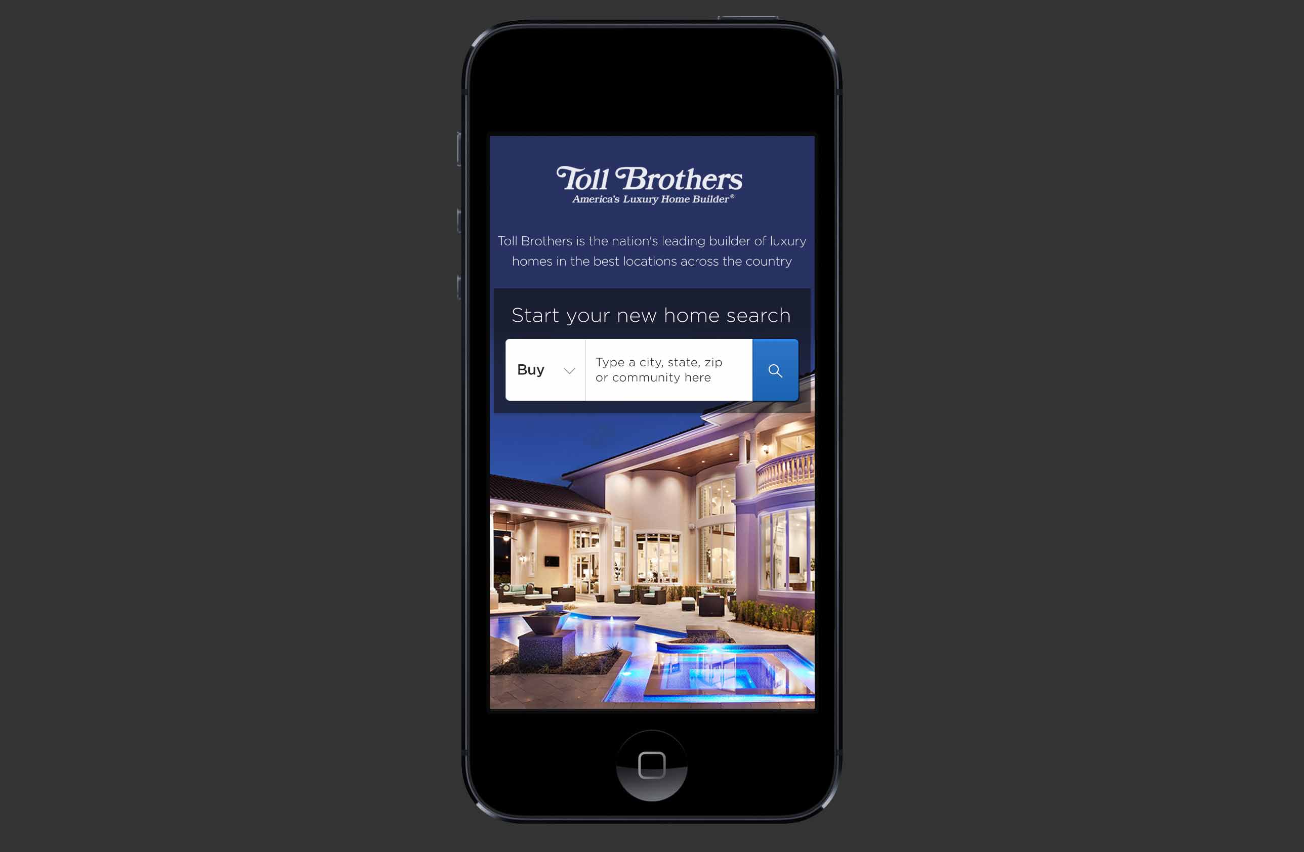 Toll Brothers iOS/Android Application Toll Brothers iOS/Android Application